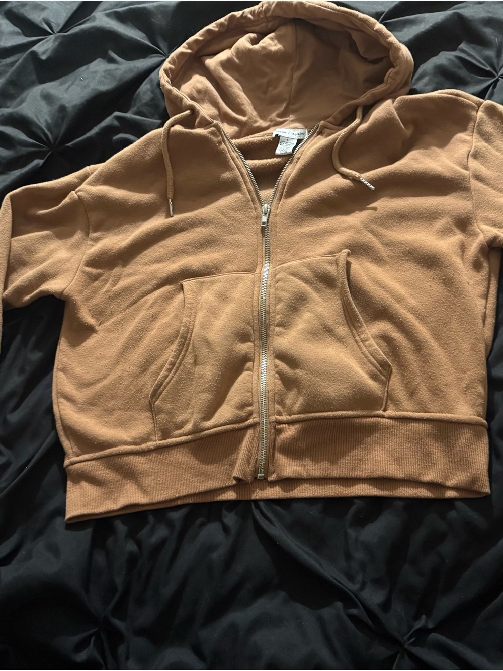 Women’s Lightweight Hooded Zip Jacket in Camel
